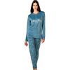 Infiore Pigiama Donna Pile Effetto Coral - Pigiama Donna Invernale Felpato e Morbido Pile (2868 HAPP, L)