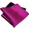 TigerTie tessuto Designer fazzoletto di seta raso - beere/magenta/purple Uni monocromatico - Pochette 30 x 30 cm