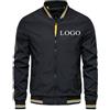 East-hai-buy Il Tuo Logo di Design/Immagine/Testo Personalizzato Giacca con Colletto Rialzato Uomo Donna Cappotto Fai-da-Te Moda Leggero Casual Zip Outwear Top Color2,M