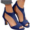 Lggwunsi sandalo donna, Sandali Donna Estive con Tacco Alluce Valgo Scarpe con Tacchi Alti Comode Eleganti Scarpe Aperte Cerimonia Sandalo Matrimonio Pianta Larga Scarpa da Ballo, 41