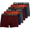 JACK & JONES Jack&Jones Boxer Uomo S Multicolore 12113943 JCICHFIELD TRUNKS 3-PACK BURGUNDY