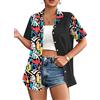 hohololo Hawaii - Camicia da donna vintage 90, stile retrò, 80 pezzi