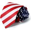 UETLRO Cravatte da uomo con bandiera americana da 8,3 cm (8,3 cm) con bandiera degli Stati Uniti Cravatte da uomo in confezione regalo, Piccola Stella, Medium
