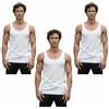 Saggio Leable Set 3 Canotte Intime 1476 Spalla Stretta in Puro Cotone MAKO da Tg 4 a 9 Made in Italy Uomo Profumatore Bianco 5