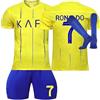 FTRGHNY Maglie da Calcio per Bambini Adulti 2025 Maglia Calcio Completo Magliette Completi Maglietta Completino Kit Allenamento Calcios Tuta T Shirt Pantaloncini e Calzini Antiscivolo