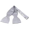 TigerTie Papillon in seta, da uomo, look elegante, tinta unita, 100% seta, con scatola