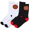 Santa Cruz Classic Dot 2 Pk Socks