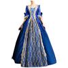 Vhersily Maxi Abito da Donna, Disponibile in Taglie Forti, Stile Gotico/Vittoriano/Medievale/Rinascimentale, Maniche a Campana, da Principessa, Vintage, per Halloween, Carnevale, Cosplay