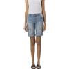 Koroshi Bermuda Denim Ricamo Donna, blu, 40