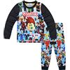 shumintaojin Bambini Ragazzi Pigiama Set Gioco Cartoon Ragazza abbigliamento set moda Sleepwear Manica Lunga T-shirt+pantaloni 5-12Years