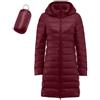 Generico Cappotto Rosso Donna Giubbotto Piumino Donna Giacca Lunga Primaverile Cappotto Lungo Pelle Giubbotto Neve Parka Primaverile Trench Cappottino Trench Impermeabile