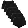 Sloggi - Slip da donna, confezione da 3 paia, 6 x nero., 54
