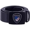 BLAUER CINTA IN PELLE 90 Nero