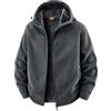 Generico Felpa Pelosa Uomo Pile Invernale Caldo Felpe con Cappuccio e Zip Vello Foderato Cardigan Jacket Uomo Cappotto con Cerniera Manica Lunga Antivento Imbottita Giacca da Casual Trekking