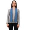 DALLE PIANE CASHMERE Mini Sciarpa Donna 100% Cashmere - Azzurro