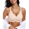Ronronner Reggiseno Donna Senza Ferretto con Cuscinetti,Comfort Intimo Bralette Invisibile Elasticizzato,Supporto Completo e Cinghie Regolabili Reggiseni,Bralette Donna di Base