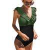 heekpek Costume da Bagno Donna Intero Vita Alta Bikini Costumi Interi Sexy Piscina Spiaggia Elegante Un Pezzo Push Up Floreale Bikini Mare