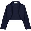 Bolerose Bolero Bambina Manica 3/4 Collo Alto, Blu Notte, 9-10 Anni