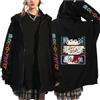 zhedu Felpe con Zip My Hero Academia Anime Cartoon Stampato Uomo Donna Giacche Stile College Manica Lunga personalità Pullover Capispalla per Giovani Allentato Streetwear (Color 05,M)