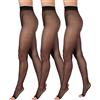 BANANALU Collant senza dita 15 denari, morbidi, trasparenti, punta aperta, S