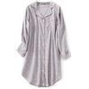 CHUNG, camicia da notte da donna, a maniche lunghe, con bottoni, a quadri, per il sonno, in tartan, pigiama, in flanella, in cotone, XL