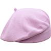 Melegari Berretto Basco Donna | 100% Cotone | Sofia Beret | Primavera Estate (IT, Numero, 55, 59, Rosa)