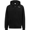 Kappa - Felpa con Zip, Uomo, Nero, Cotone, Sportivo. Logo Sun Ry, Taglia: L
