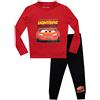Disney Cars Pigiama | Pigiama Bambino Saetta McQueen | Pigiamone Bambini Manica Lunga Rosso 18-24 Mesi