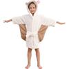 DELEY Accappatoio Bambini con Cappuccio Pigiami Vestaglia Rapida