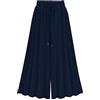 Generico Pantaloni Estivi Donna Gonna Pantalone Lunga Casual Comodi Leggeri Pantaloni Gamba Larga Vita Alta Elasticizzati Pantaloni Culotte Larghi Taglie Forti Baggy Pantaloni Palazzo con Tasche