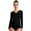 Ciocca Pura Maglia Donna con Cashmere Manica Lunga Pizzo Intimo Canottiera Elegante Calda