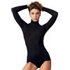 Ciocca Pura Maglia Donna con Cashmere Manica Lunga Pizzo Intimo Canottiera Elegante Calda