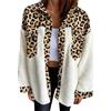 Cocila Women's Lamb Leopard Autumn And Winter Warm Baseball Giaccone Imbottito (Yellow M) Giubbino 100 Gr Donna Cappotto Donna con Cappuccio Piumino Grammi Lungo Giubbino Inverno Camicia