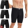 Giovici Boxer a Gamba Lunga da Uomo in Viscosa di bambù, Anti-sfregamento e ultrarinfrescanti, con o Senza Patta, Biancheria Intima Che assorbe Il Sudore