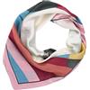 LUMBERJACK Sciarpa Donna Pura Seta, Foulard Fazzoletto da Collo, Fantasia Geometrica, Quadrato 70x70 cm, Con Scatola Regalo