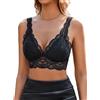 Avidlove Reggiseno da donna in pizzo, sexy, per tutti i giorni, senza ferretto, con scollo a V, traspirante, con coppe complete, minimizzatore, reggiseno in pizzo