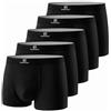 GLESTORE Boxer da Uomo Modal Mutande Boxer 5Nero L