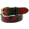 CHARRO Cintura country western El E0198 in vera pelle (girovita 95 cm)