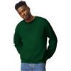 TICTEX Felpa Girocollo per Uomo in Cotone - Felpa Basic Senza Cappuccio per Uso Quotidiano e Abbigliamento da Lavoro - Forest Green, S