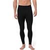 DANISH ENDURANCE Pantaloni Termici Uomo in Lana Merino, Nero, S