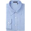Enlision Camicie da Uomo a Righe Azzurro Oxford Manica Lunga Coton Camicia Uomo Blu Casual con Tasche Bottoncini L