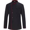 MISEMIYA - Veste de Chef pour Hommes - Veste de Chef pour Hommes - Uniforme d'accueil - Ref.842B - 3XL, Giacca da Cuoco 842B - Nero