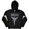 Rock Off officially licensed products Nirvana In Utero Mono Zipped Felpa Con Cappuccio