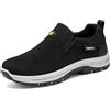 lozssnigzi Scarpe Uomo Senza Lacci Invernali, Senza Lacci Pianta Larga Loafer e Mocassini Scarpe da Camminata Escursionismo Trekking Antiscivolo Casual in pelle Slip-on Sneakers
