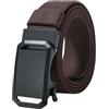 LionVII Cintura elastica a cricchetto con fibbia automatica, regolabile ed elastica, per girovita 70-125 cm (27-49), L