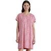 Noidinotte; more than pyjamas Noidinotte - Camicia da Notte Donna Manica Corta Collo 3 Bottoni Articolo Cachemire - M Rosa