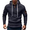 Generico Felpa Uomo con Zip e Cappuccio Leggera Giacca Sportiva Felpe Uomo Invernali Cotone Maglione Sport Hoodie Sweatshirt Jogging Pullover Giacche a Vento Felpa Uomo Leggera con Zip