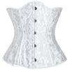 Ynport Crefreak Underbust da donna Raso Lace Up Corsetto Underbust Vita Cincher Corsetto Modellante Gilet Matrimonio Fondo Cintura Biancheria intima modellante da donna Top Shaper Bustier