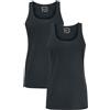 RED by EMP Donna Top Basic Neri in Confezione Doppia
