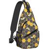 EujGvboU Zaino a tracolla alla moda multiuso a tracolla, da viaggio, escursionismo, borsa a tracolla, Ape., 7.5 X 3.5 X 15.3 Inches